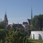 Widok na wieże Zielonej Bramy i kościoła św. Bartłomieja